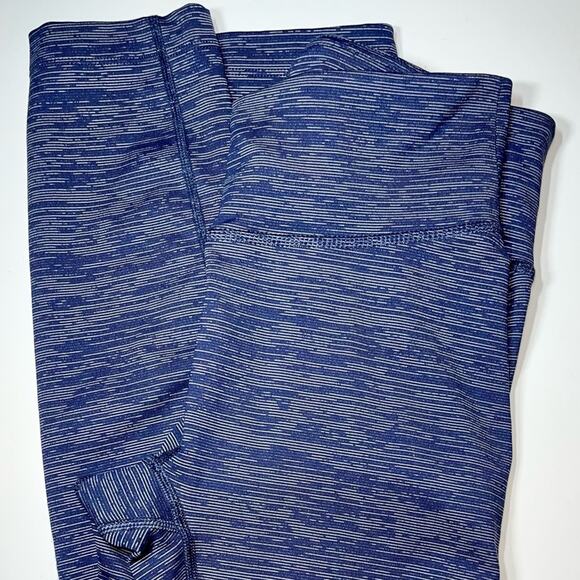 Outdoor Voices Cropped Leggings Size XS TechSweat Flex crop Blue/Cream Space dye - Picture 16 of 16